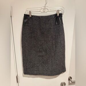 Theory Gray Pencil Skirt Knee-Length Workwear